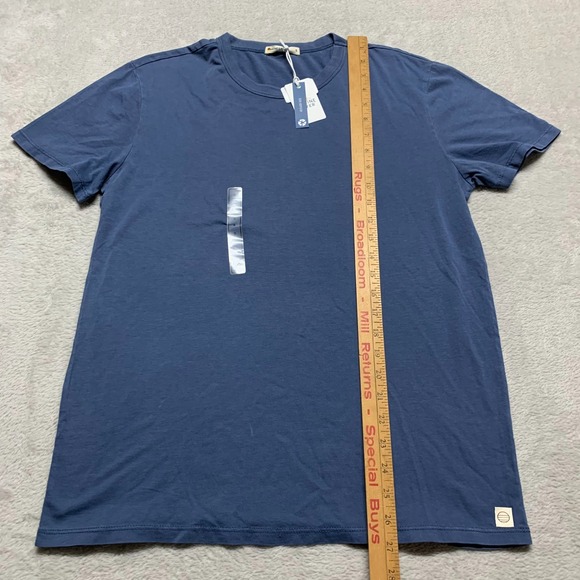 NWT Marine Layer Signature Sea Change Crew Tee Men's S Vintage Indigo MSRP $45 - Picture 9 of 9